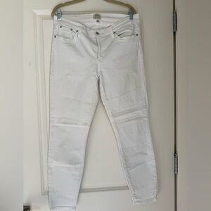 J. Crew White Toothpick Stretch Skinny Ankle Length Jean Size 31